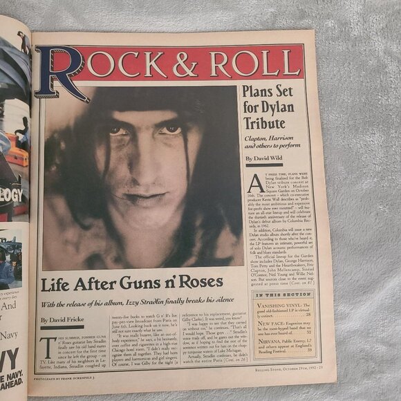 Sinead Sinéad O'Connor Rolling Stone Magazine October 29 1992 - Picture 5 of 9